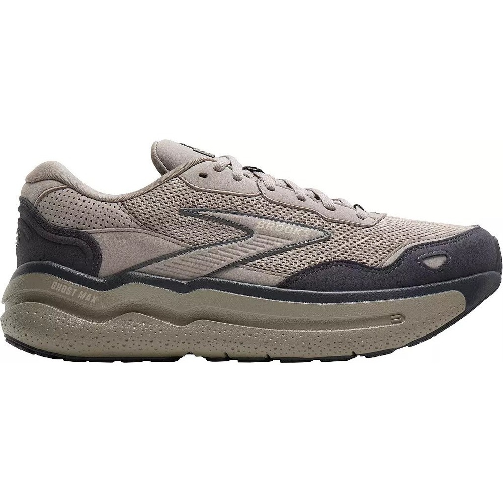 Brooks Men's Ghost Max 2 Suede Running Shoes Rockridge Ebony Size 9.5 D NEW